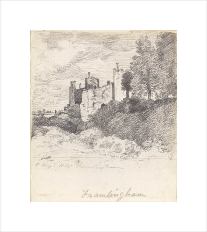 Framlingham Castle from the South West (unstretched canvas, small, unframed)
