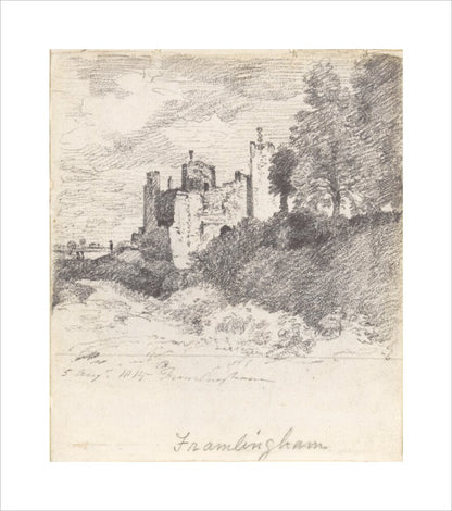 Framlingham Castle from the South West (unstretched canvas, medium, unframed)
