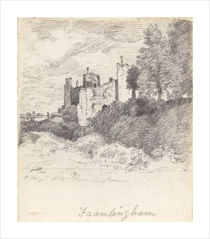 Framlingham Castle from the South West (unstretched canvas, large, unframed)