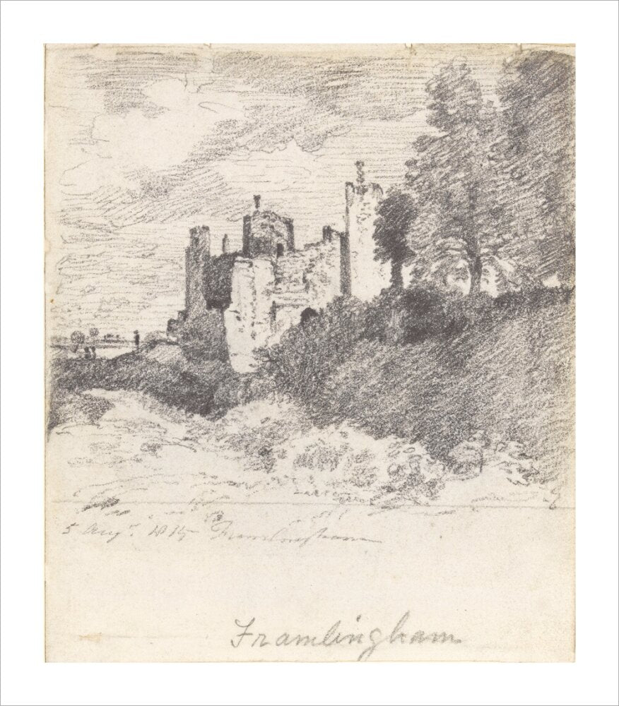Framlingham Castle from the South West (unstretched canvas, extra large, unframed)