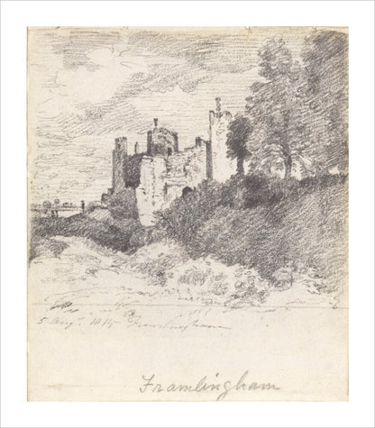Framlingham Castle from the South West (unstretched canvas, extra large, unframed)