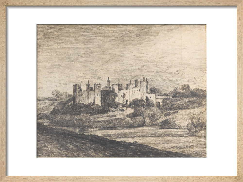 Framlingham Castle from the West (art print, small, natural)