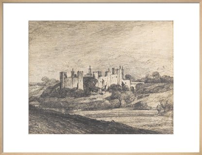 Framlingham Castle from the West (art print, large, natural)