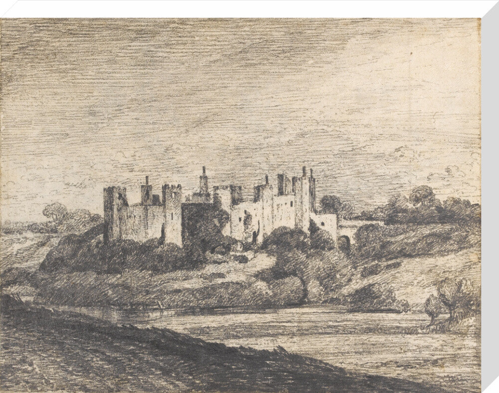 Framlingham Castle from the West (stretched canvas, large, unframed)