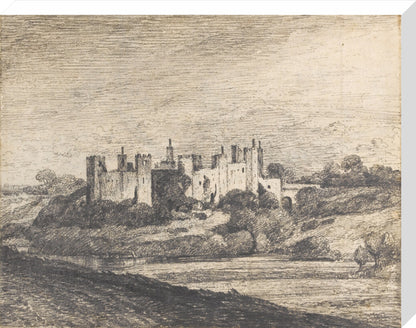 Framlingham Castle from the West (stretched canvas, large, unframed)