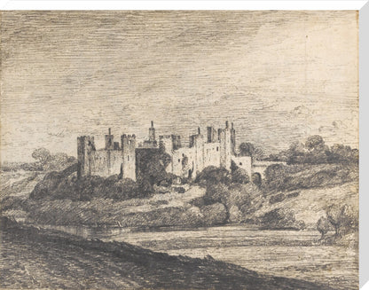 Framlingham Castle from the West (stretched canvas, extra large, unframed)
