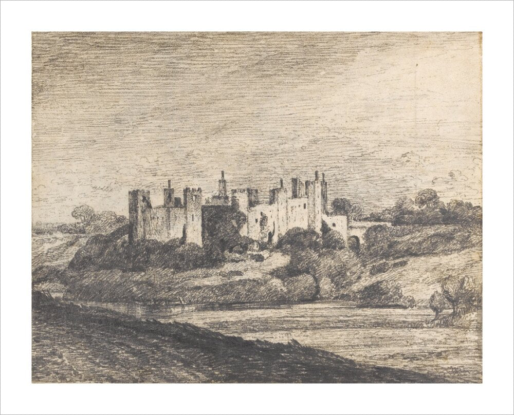 Framlingham Castle from the West (unstretched canvas, extra large, unframed)
