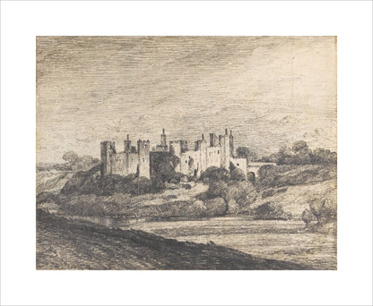 Framlingham Castle from the West (unstretched canvas, medium, unframed)