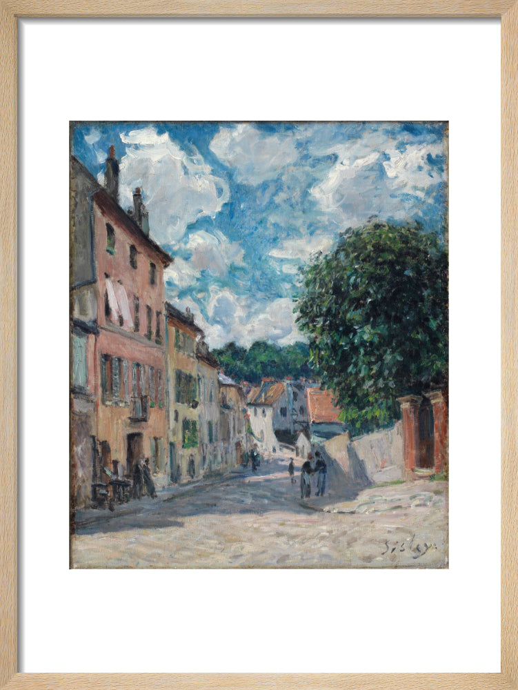 A street, possibly in Port-Marly (art print, small, natural)