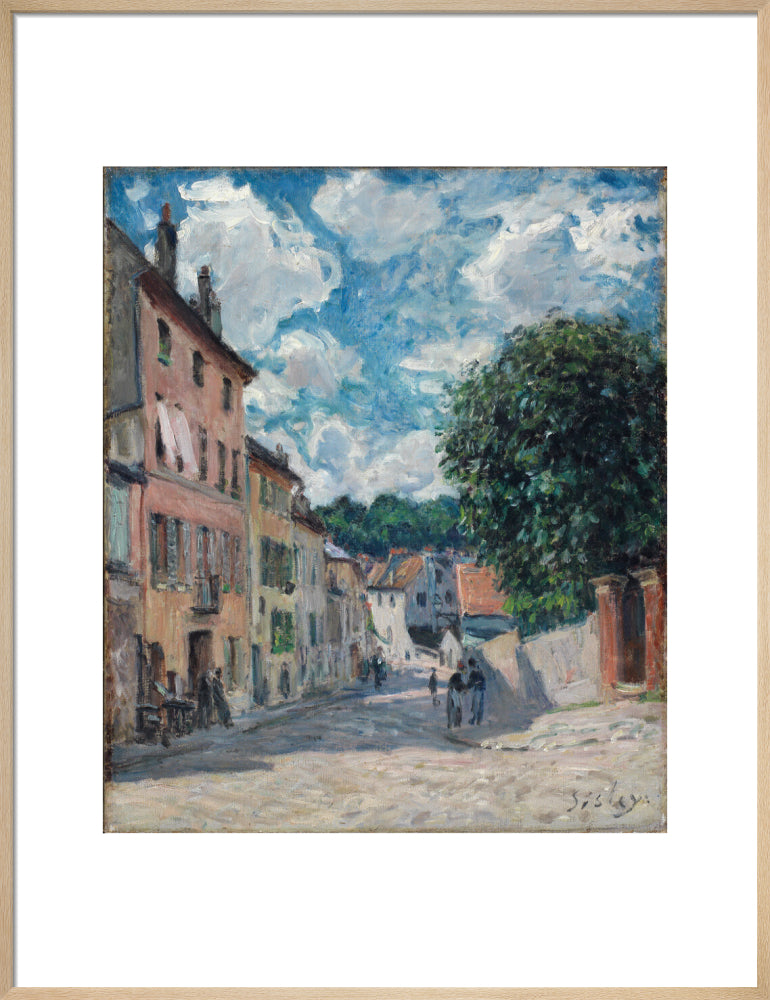 A street, possibly in Port-Marly (art print, large, natural)