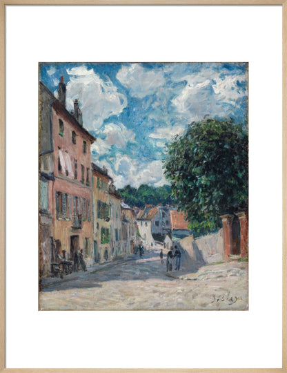 A street, possibly in Port-Marly (art print, large, natural)