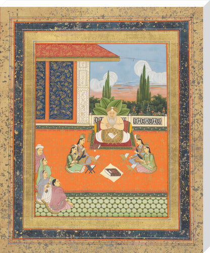 A study scene of young women (stretched canvas, extra large, unframed)