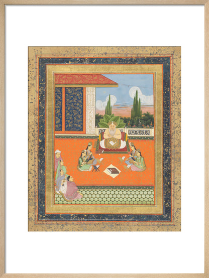 A study scene of young women (art print, medium, natural)