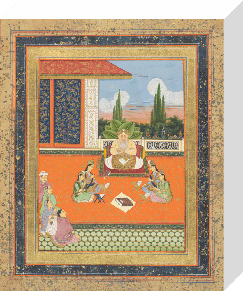 A study scene of young women (stretched canvas, small, unframed)