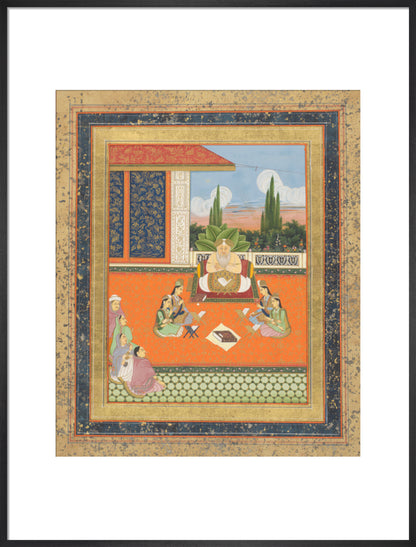 A study scene of young women (art print, large, black)