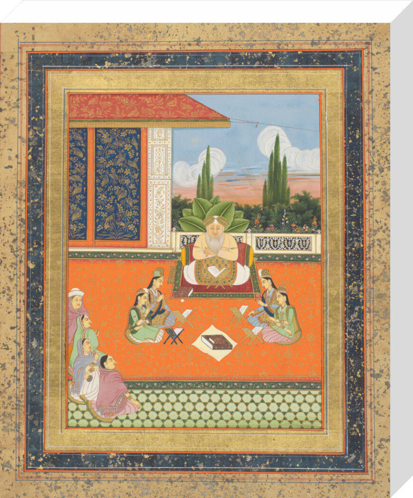 A study scene of young women (stretched canvas, medium, unframed)