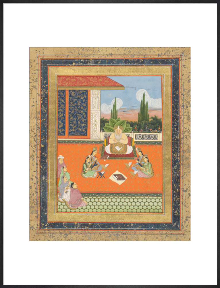 A study scene of young women (art print, extra large, black)