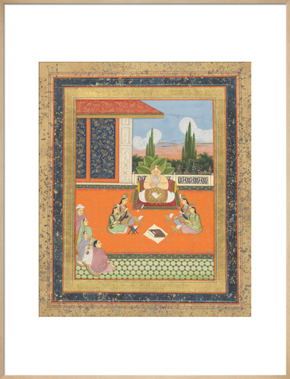 A study scene of young women (art print, extra large, natural)