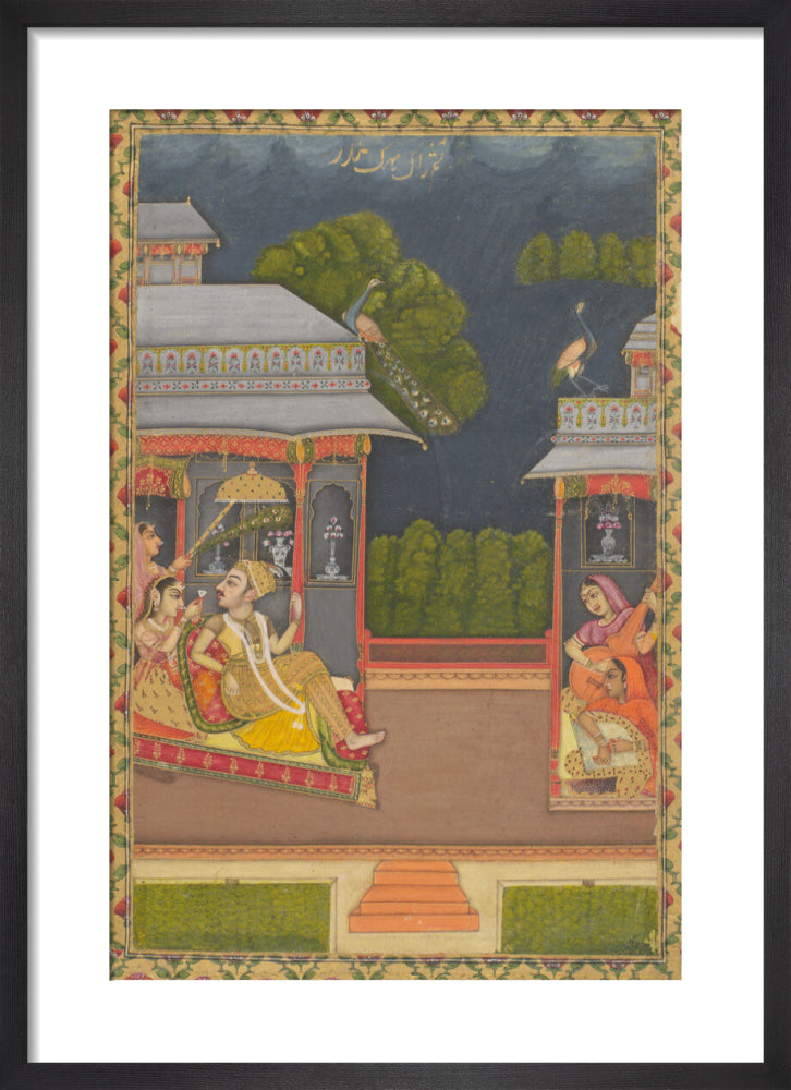 Raga Megh Malhar (art print, small, black)