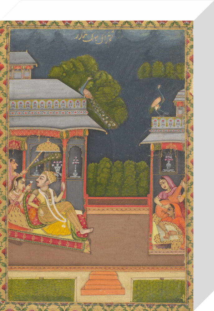 Raga Megh Malhar (stretched canvas, small, unframed)