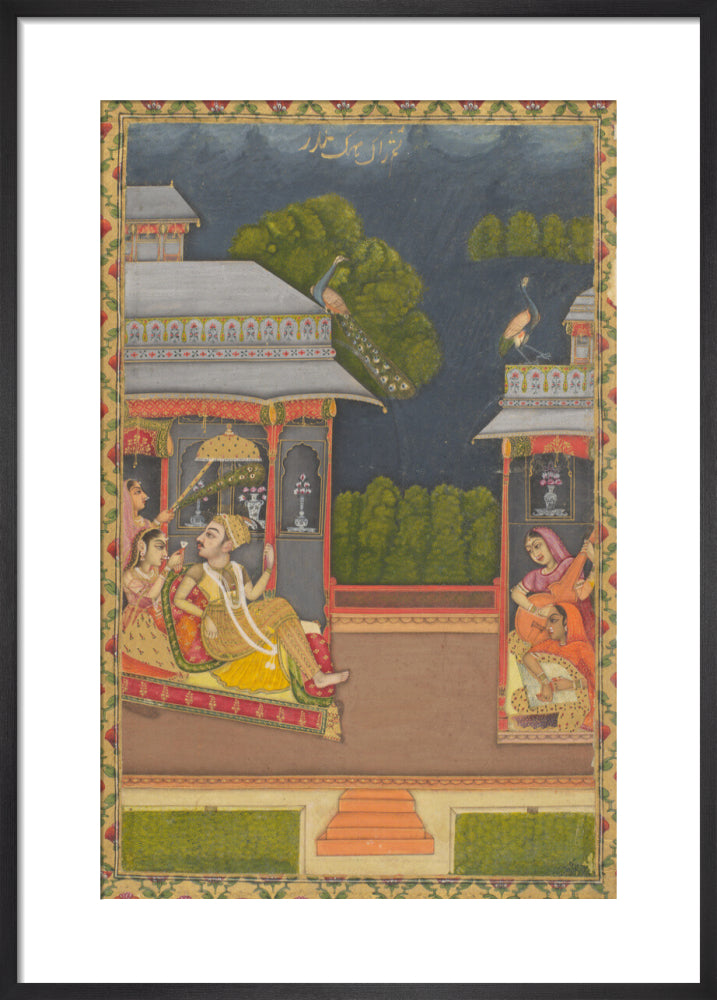 Raga Megh Malhar (art print, medium, black)