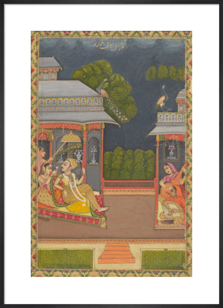 Raga Megh Malhar (art print, large, black)