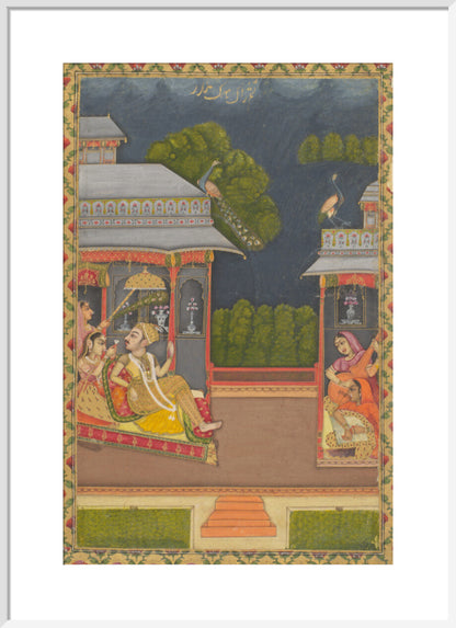 Raga Megh Malhar (art print, large, white)