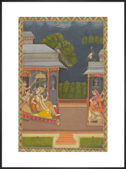 Raga Megh Malhar (art print, extra large, black)