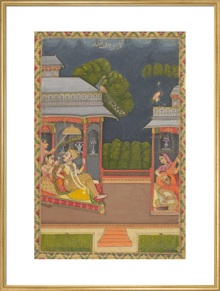 Raga Megh Malhar (art print, extra large, gold)
