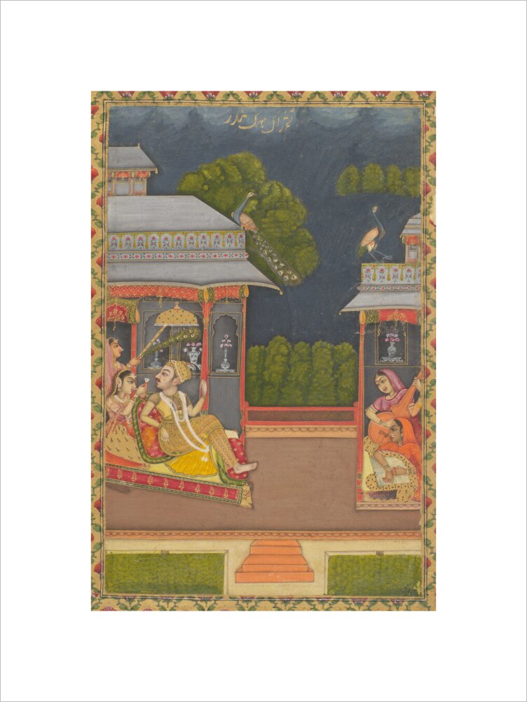 Raga Megh Malhar (unstretched canvas, small, unframed)