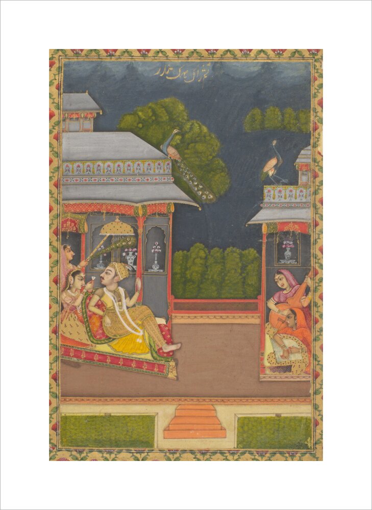 Raga Megh Malhar (unstretched canvas, medium, unframed)
