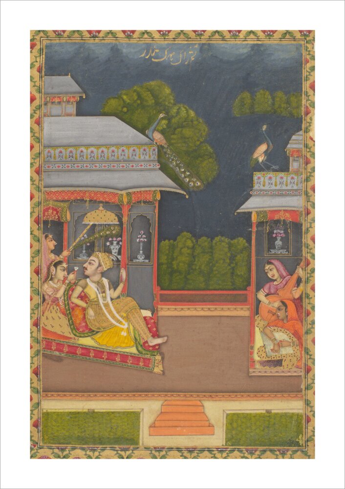 Raga Megh Malhar (unstretched canvas, extra large, unframed)