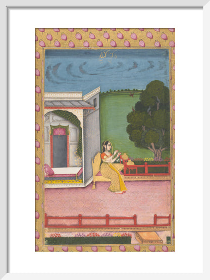 Ragini Gunakali (art print, small, white)