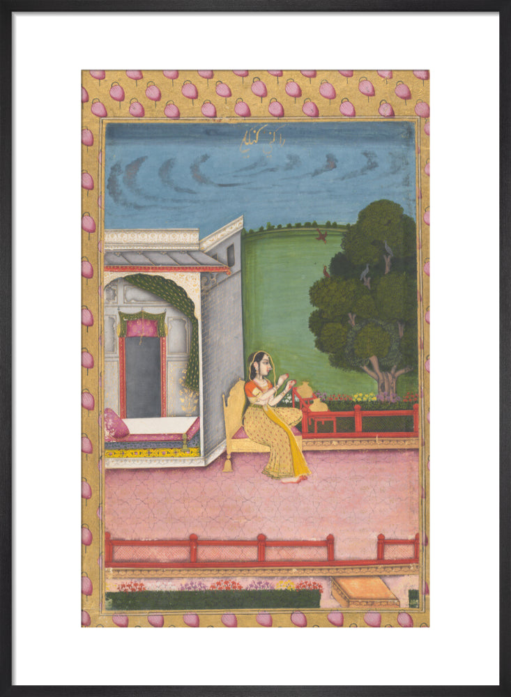 Ragini Gunakali (art print, medium, black)