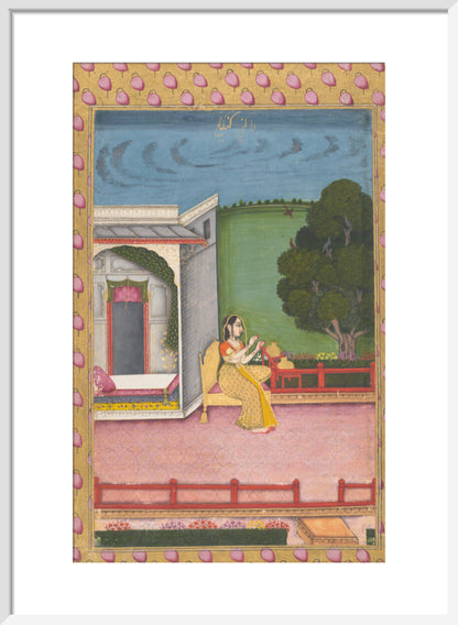 Ragini Gunakali (art print, medium, white)