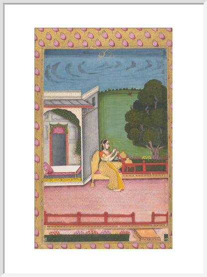 Ragini Gunakali (art print, large, white)