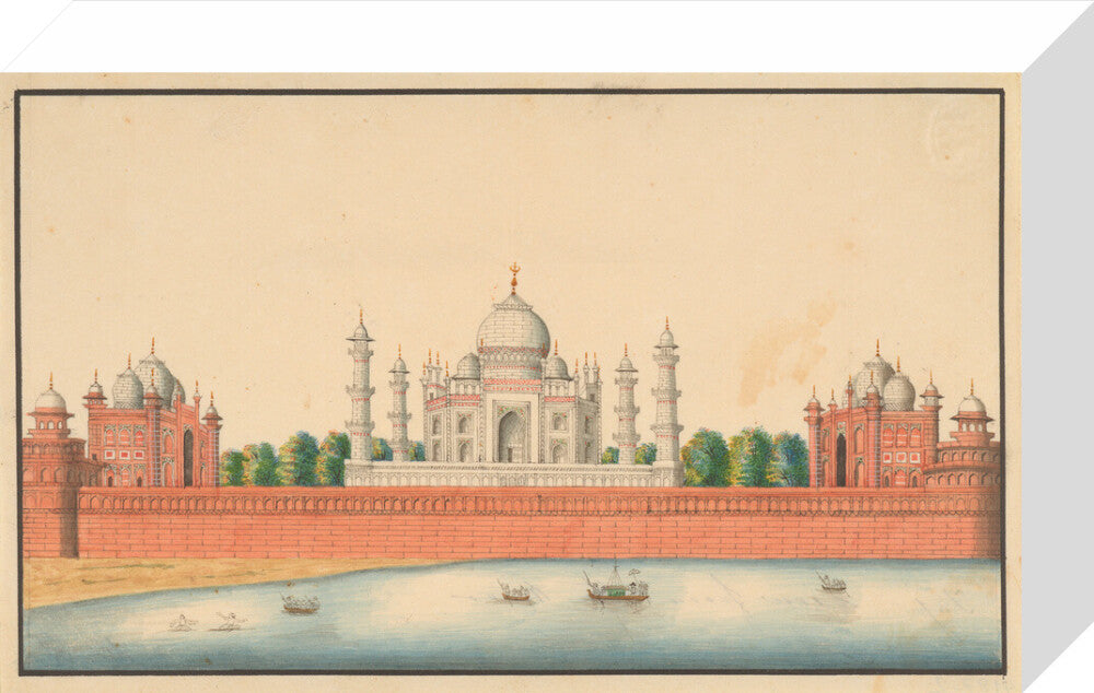 View of the Taj Mahal and Gardens (stretched canvas, small, unframed)