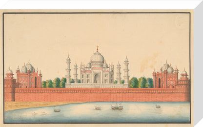 View of the Taj Mahal and Gardens (stretched canvas, medium, unframed)