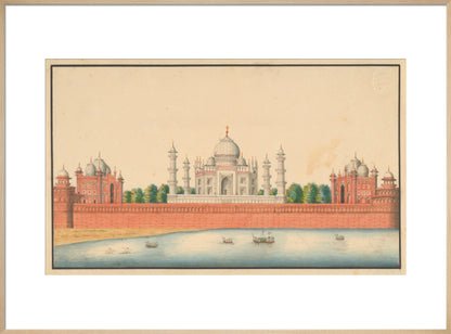 View of the Taj Mahal and Gardens (art print, extra large, natural)