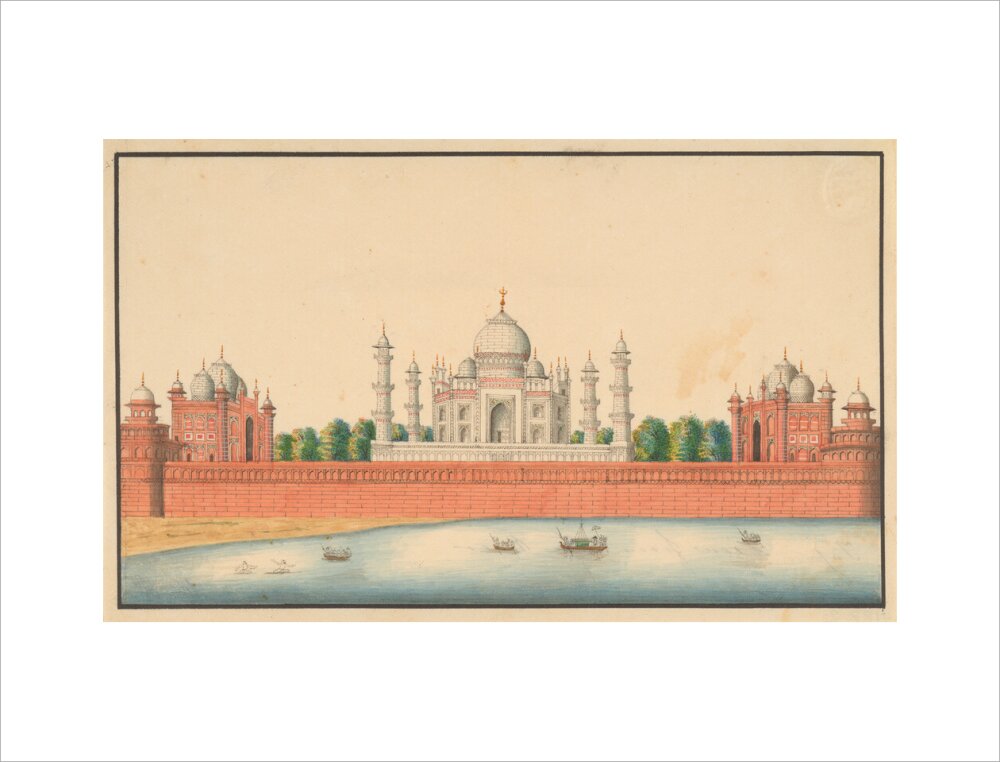 View of the Taj Mahal and Gardens (art print, extra large, unframed)
