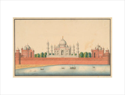 View of the Taj Mahal and Gardens (art print, extra large, unframed)