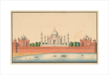 View of the Taj Mahal and Gardens (unstretched canvas, medium, unframed)
