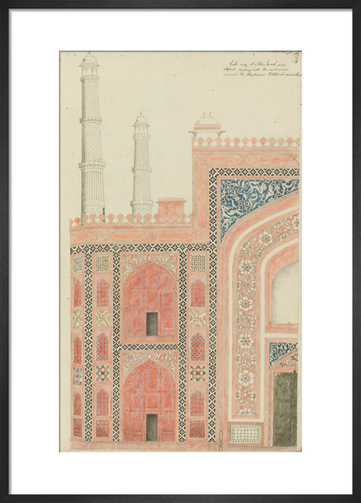 From An album of studies of Mughal architecture (art print, medium, black)