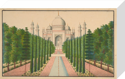 The Taj Mahal and Gardens (stretched canvas, small, unframed)