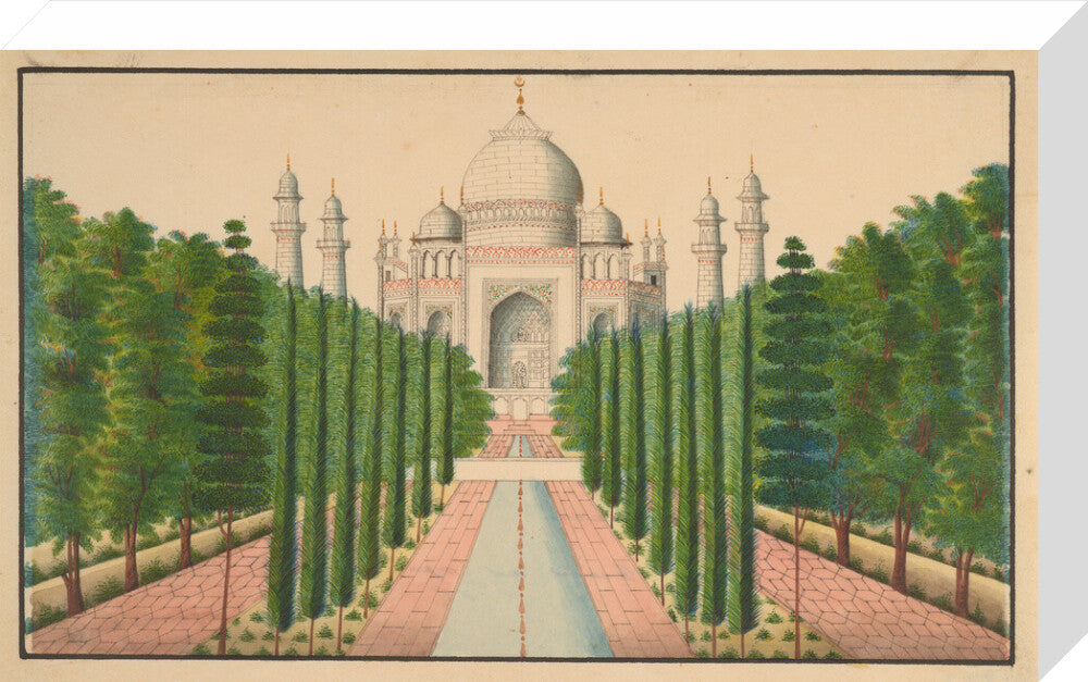 The Taj Mahal and Gardens (stretched canvas, medium, unframed)