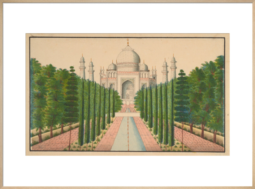 The Taj Mahal and Gardens (art print, extra large, natural)
