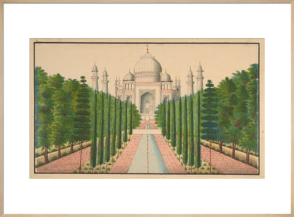 The Taj Mahal and Gardens (art print, extra large, natural)