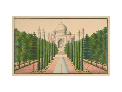 The Taj Mahal and Gardens (art print, medium, unframed)