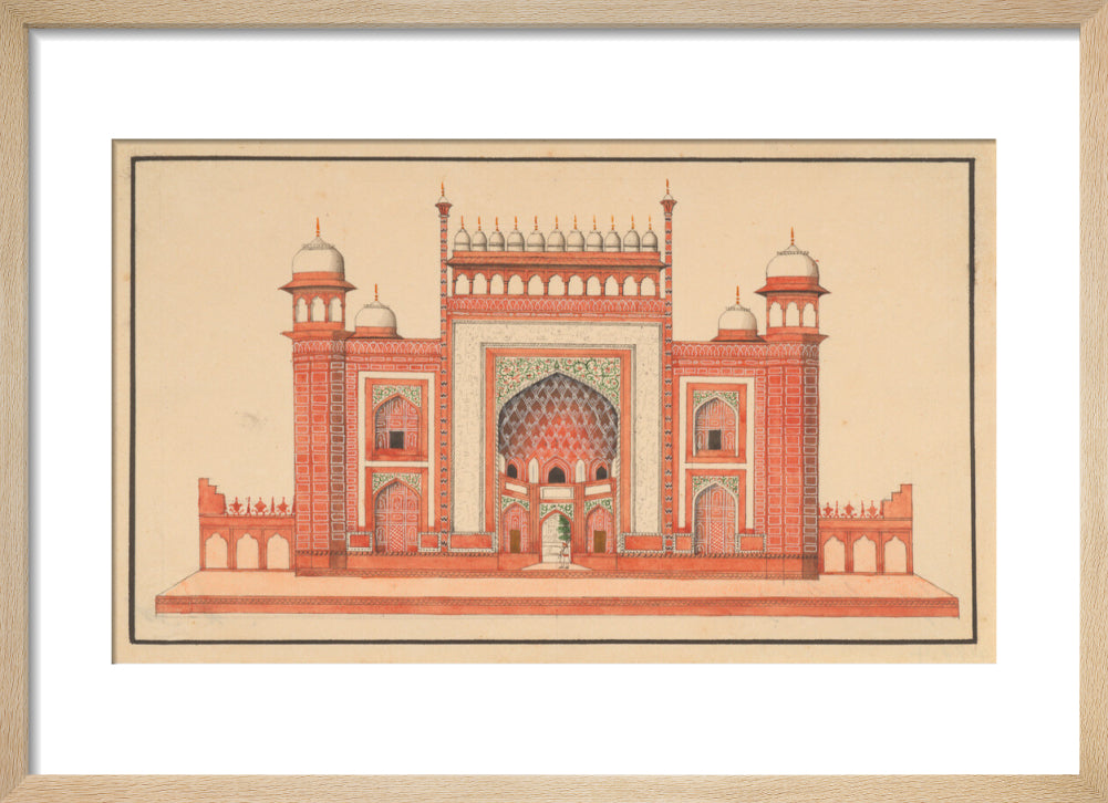 The Gateway to the Taj Mahal (art print, small, natural)