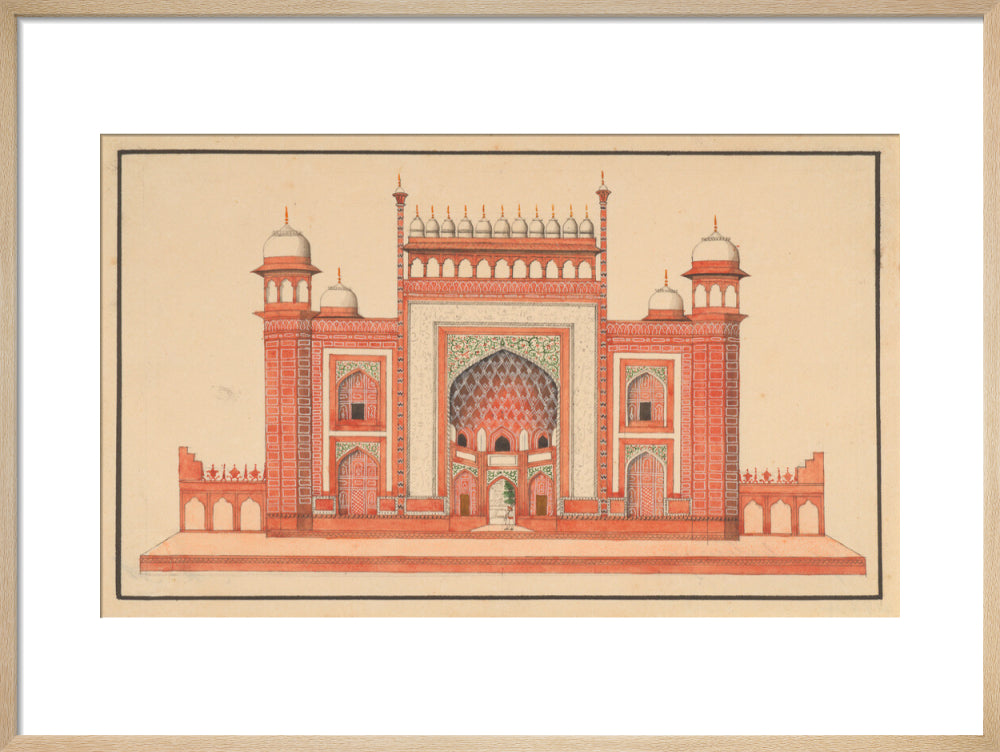 The Gateway to the Taj Mahal (art print, medium, natural)